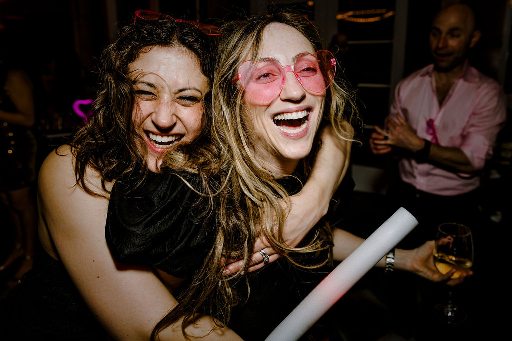 Family celebrating at a modern bar mitzvah planned in New Jersey